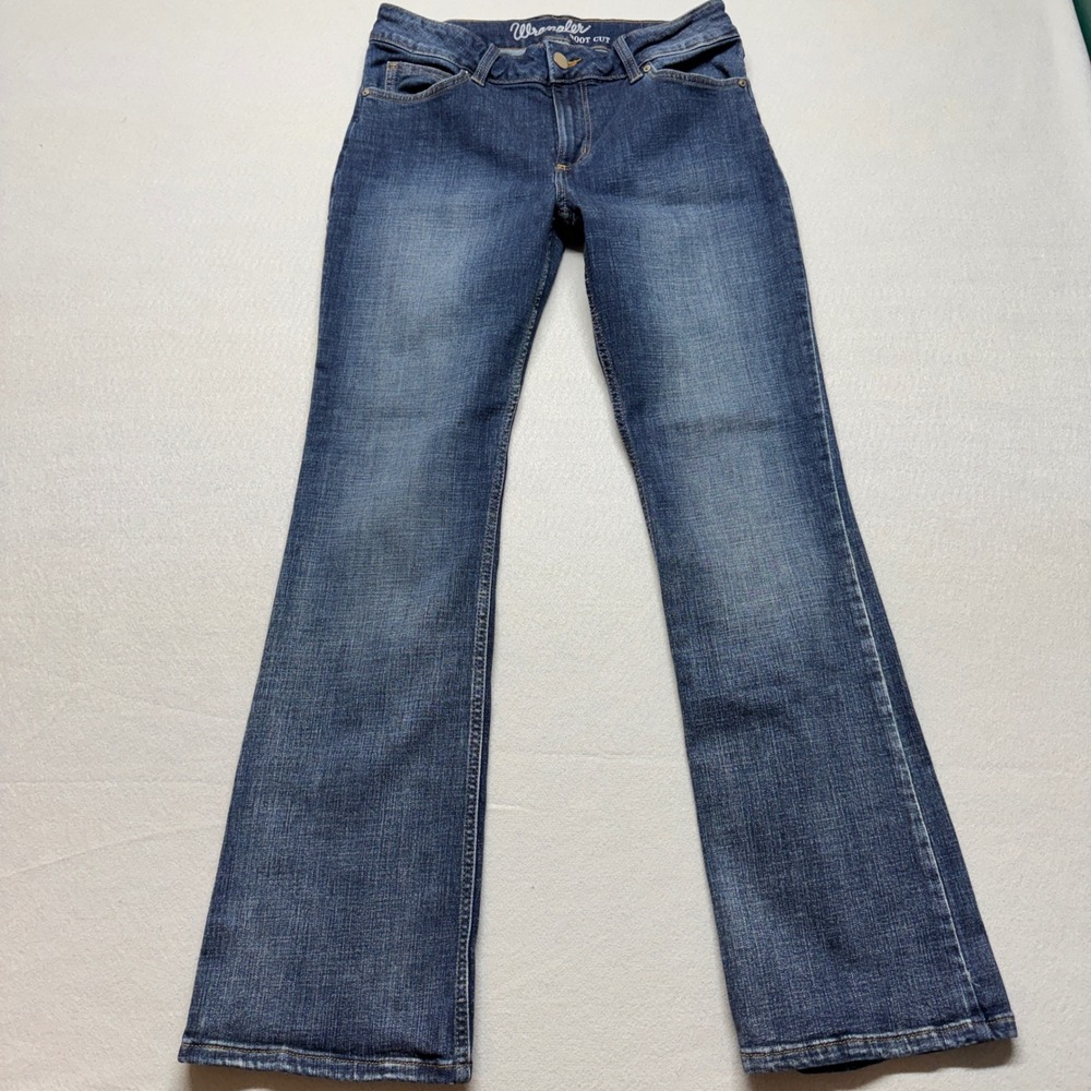 Wrangler Womens Bootcut Jeans Medium Wash Blue Denim Size 9x32